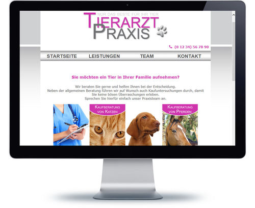 Webdesign Tierarztpraxis