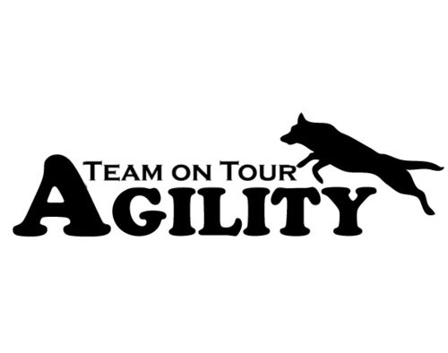 Aufkleber-Agility Team on Tour Malinois (15x4,5cm)